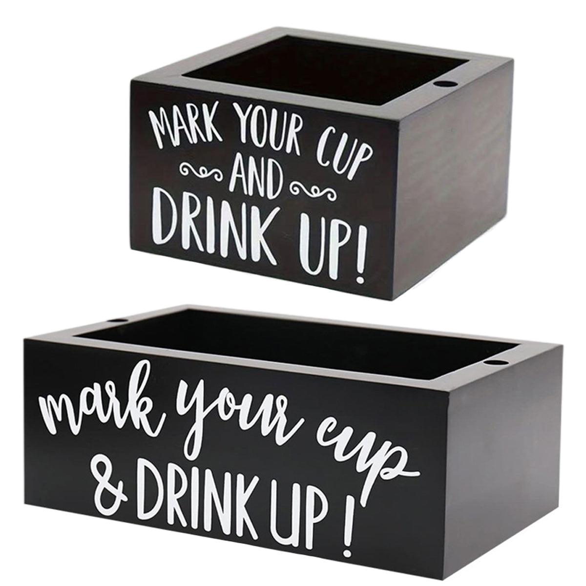 Pine Wood Cup Holder Square or Rectangle | StorageOZ