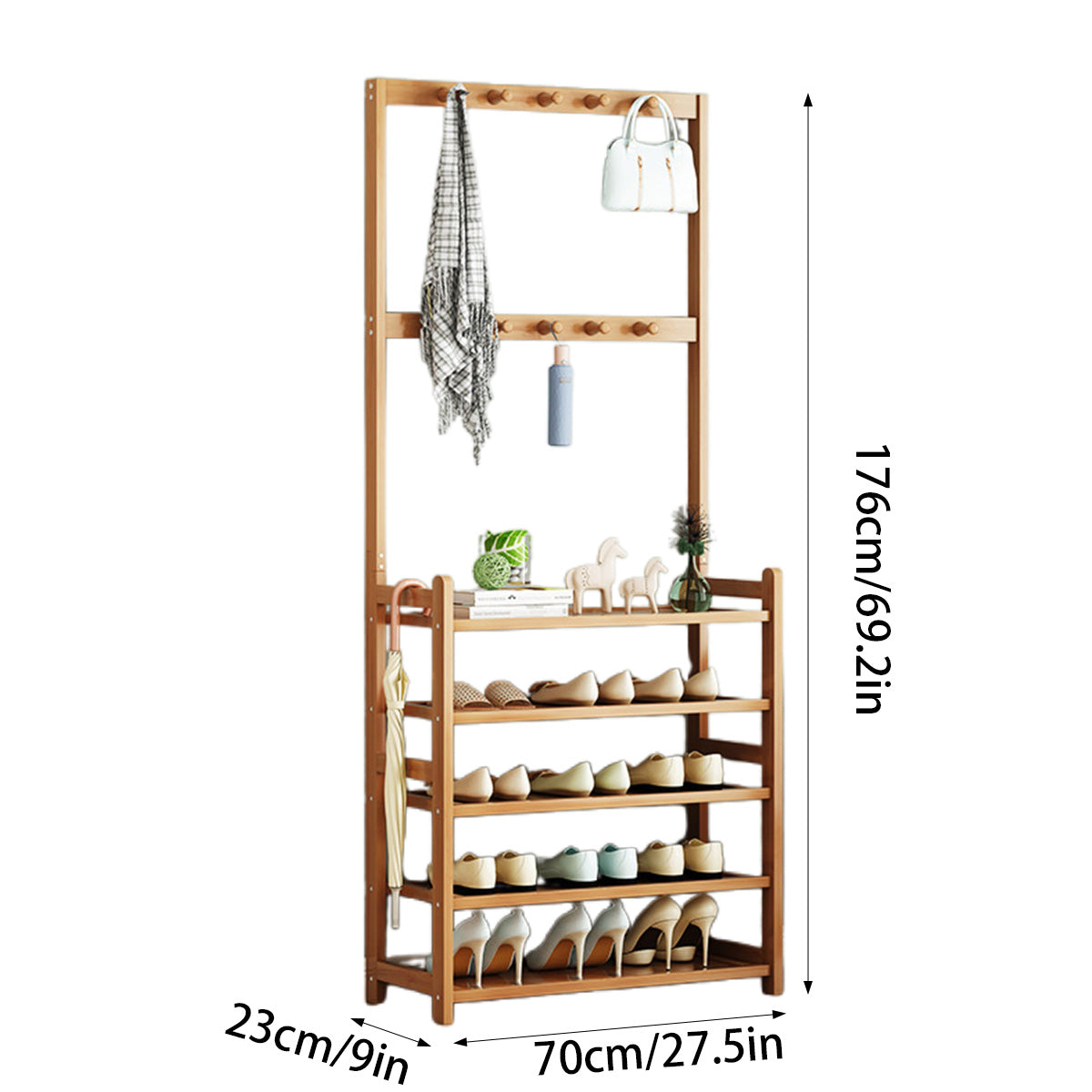 70cm Shoe Rack Entry Storage Organiser Set | StorageOZ