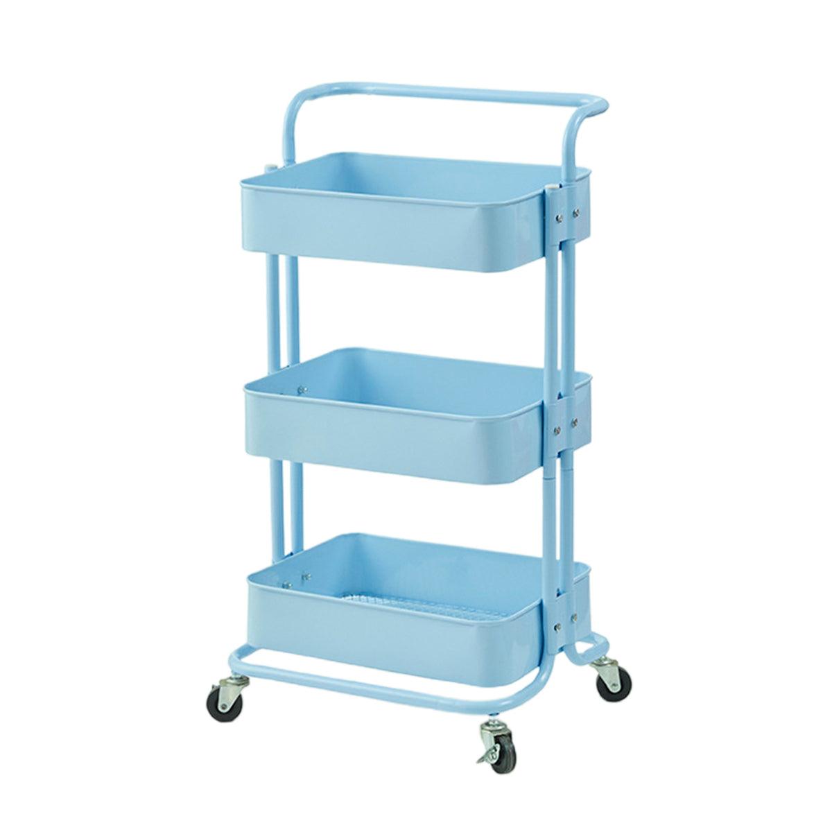 3 Tier Rolling Storage Trolley Three Colours | StorageOZ