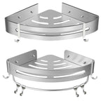 Stainless Corner Shower Shelf Two Variants | StorageOZ