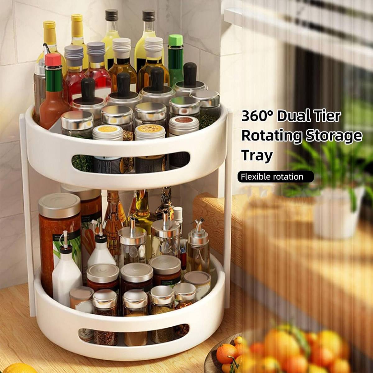 White Large Kitchen Storage Rack Organiser | StorageOZ