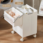 Wheeled Foldable Laundry Hamper Cart Organiser | StorageOZ