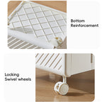 Wheeled Foldable Laundry Hamper Cart Organiser | StorageOZ