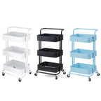 3 Tier Rolling Storage Trolley Three Colours | StorageOZ