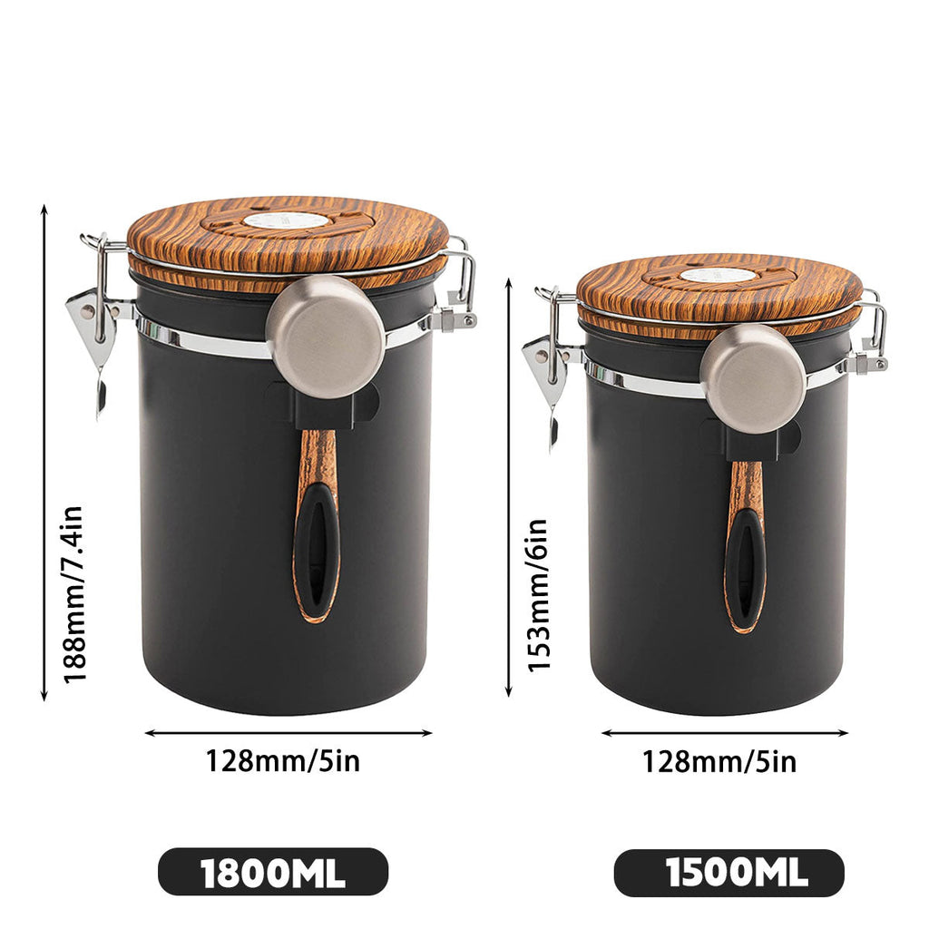 Coffee Canisters Two Sizes Kitchen Organiser | StorageOZ
