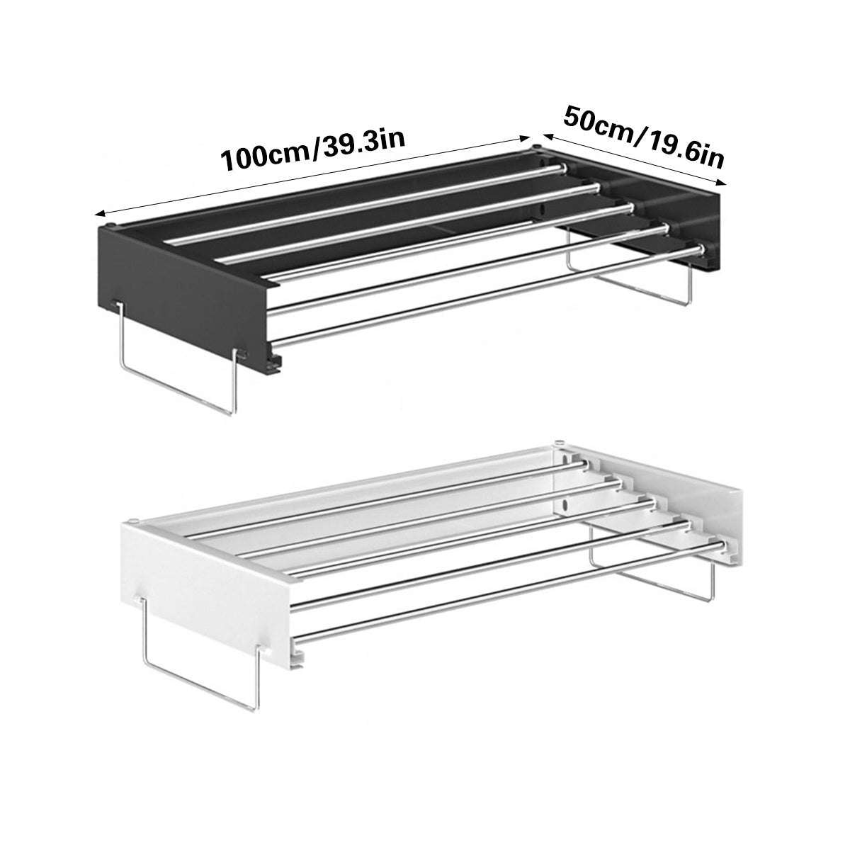 100cm Foldable Wall Drying Rack Two Colours | StorageOZ