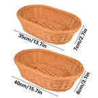 Rattan Style Fruit Basket in Two Sizes Set | StorageOZ