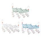 14 Clip Folding Drying Rack in Three Colours | StorageOZ