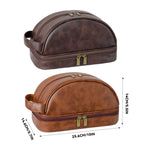 Vintage PU Toiletry Wash Bag Two Colours | StorageOZ
