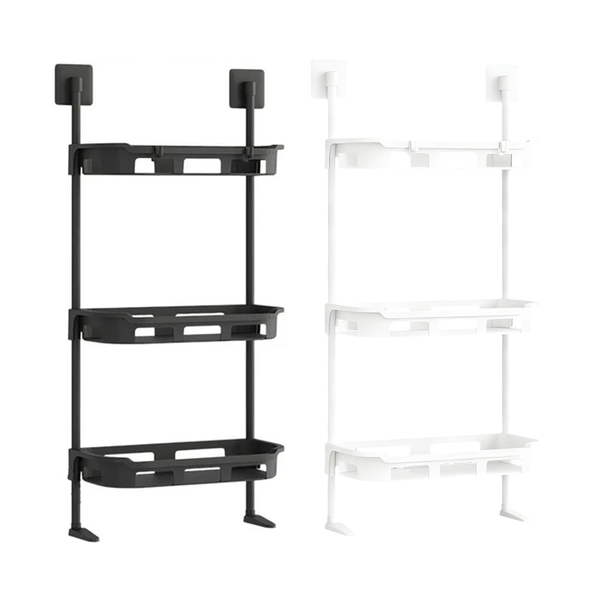 3 Tier Bathroom Wall Rack Two Colours Set | StorageOZ