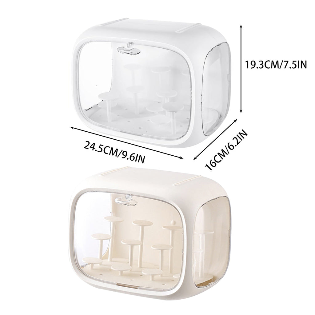Capsule Display Storage Box Two Whites Set | StorageOZ