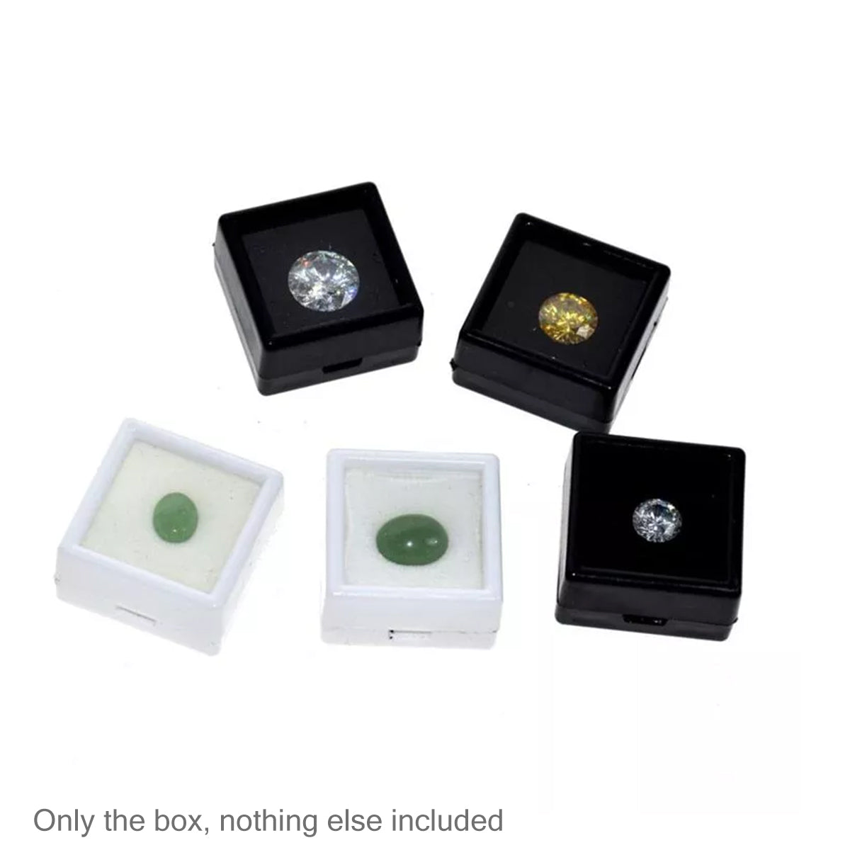 Clear Gem Display Boxes Five Pack Options | StorageOZ