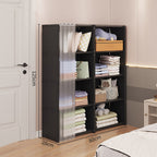 Curtained Modular Storage Shelf Four Layouts | StorageOZ