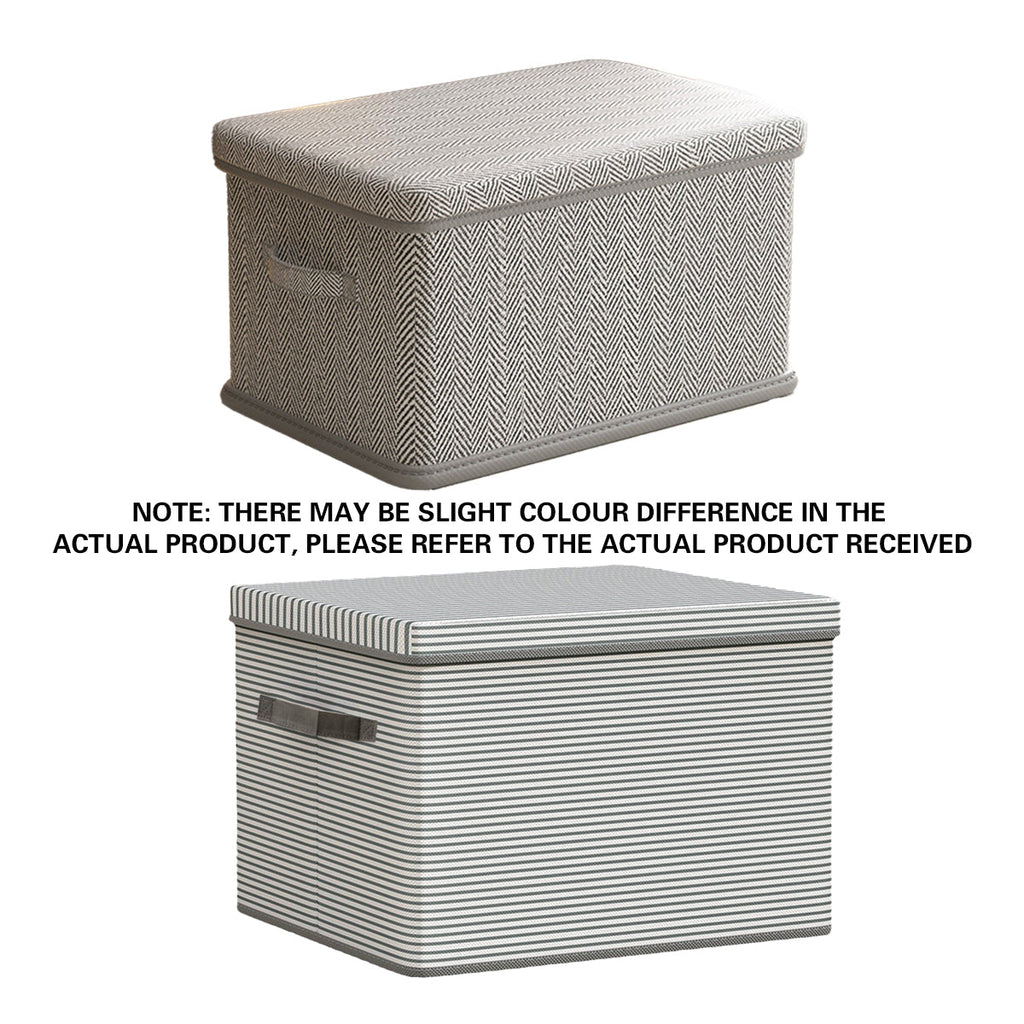 XL Foldable Clothes Box Two Patterns Set | StorageOZ
