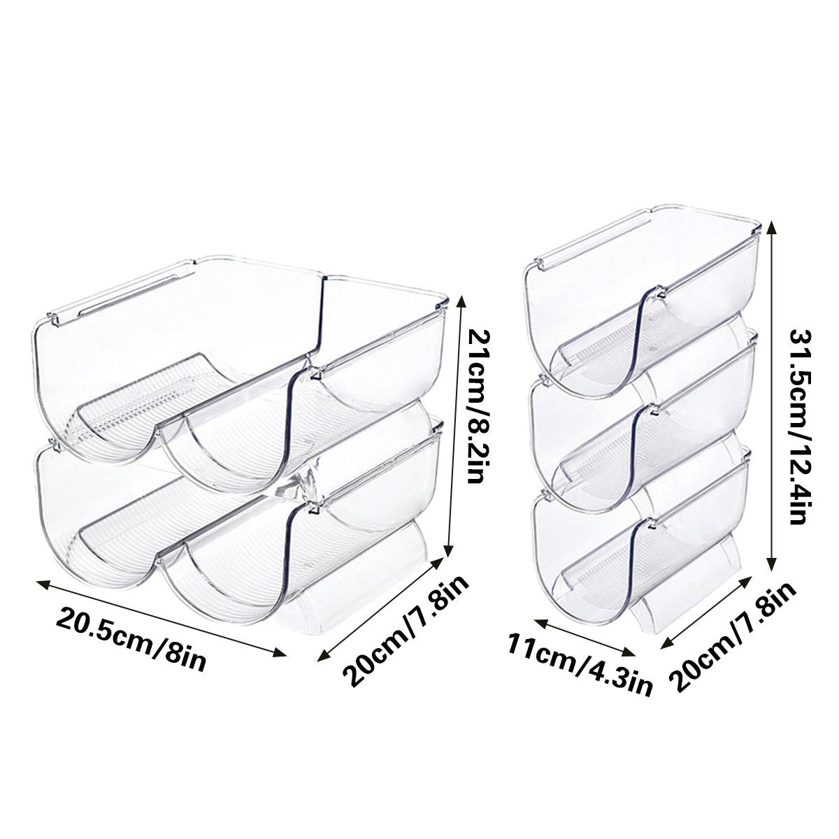 Clear Cup Storage Racks Two Layouts Rack | StorageOZ