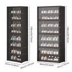 8 Tier Shoe Cabinet Two Depths Organiser | StorageOZ