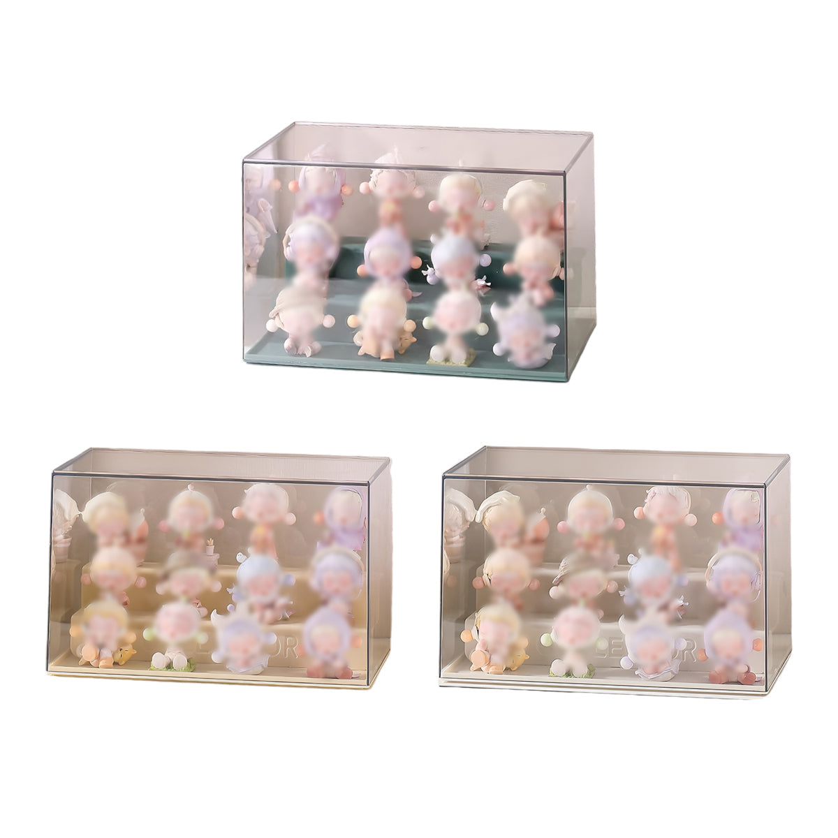 Clear Collectible Display Shelf Three Colours | StorageOZ