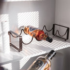 5 Bottle Iron Wine Rack Two Colours Rack | StorageOZ