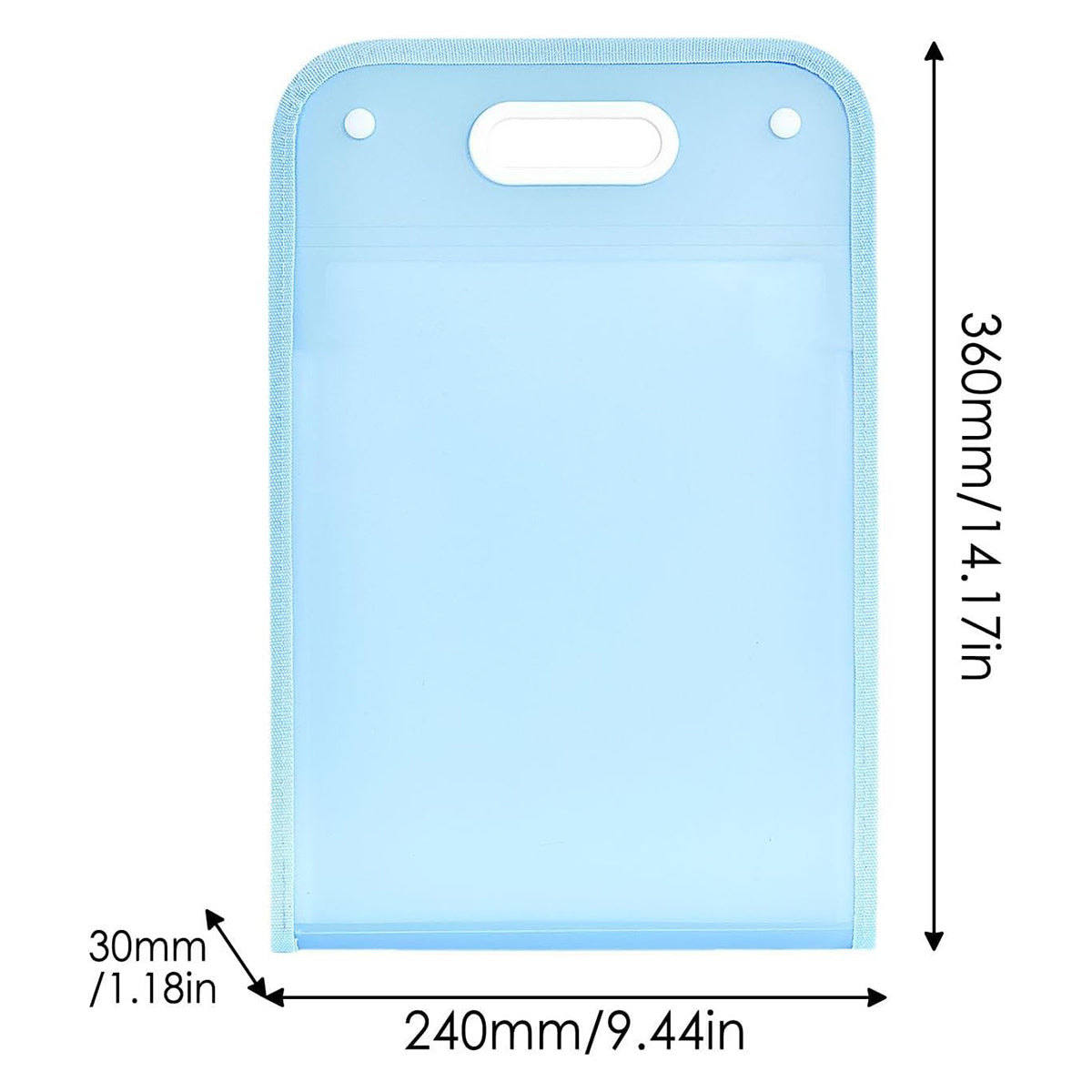 2 Pcs File Bags Two Colours Organiser Set | StorageOZ
