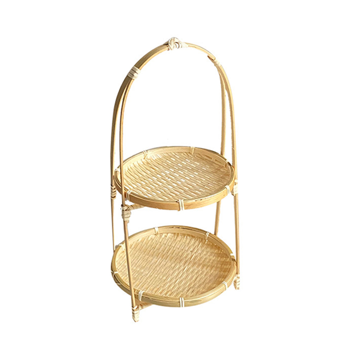Bamboo Serving Basket in One to Three Tiers | StorageOZ