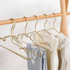 Gold Aluminum Small Clothes Hangers 30 Pack Compact