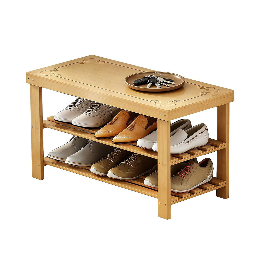 69cm Shoe Stool Entry Storage Organiser Set | StorageOZ
