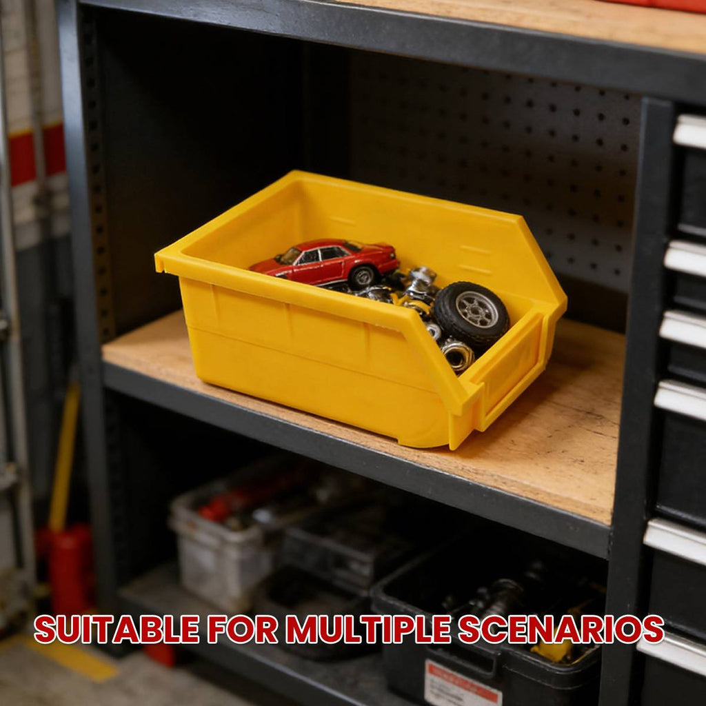 5 Pcs Yellow Hopper Parts Bins Set Organiser | StorageOZ