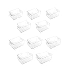 5 Pcs Clear Desk Boxes Two Sizes Organiser | StorageOZ