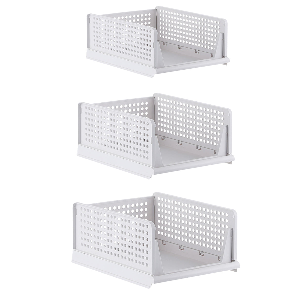 Stackable Drawer Clothes Baskets Three Sizes | StorageOZ