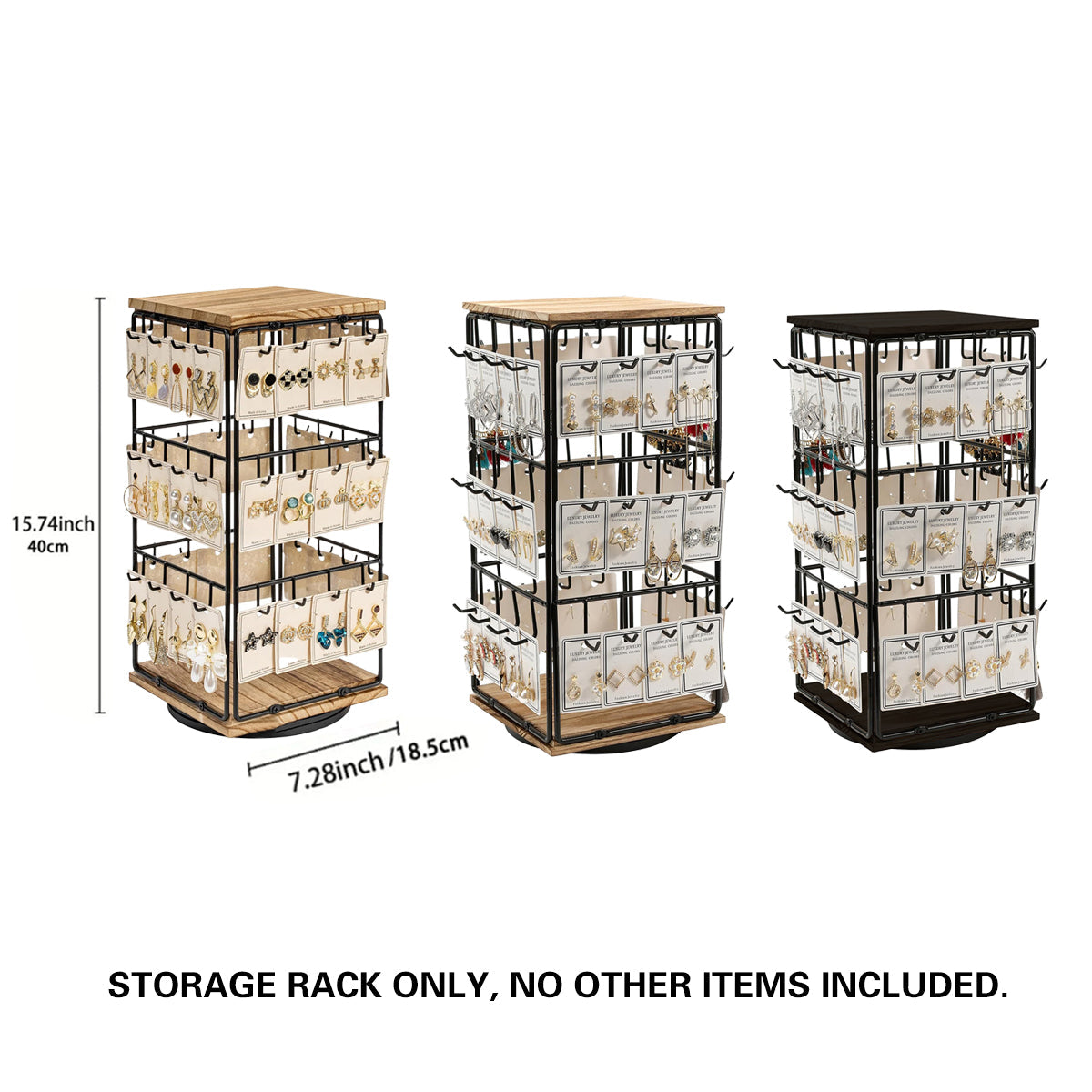 Rotating Earring Display Stand Three Colours | StorageOZ