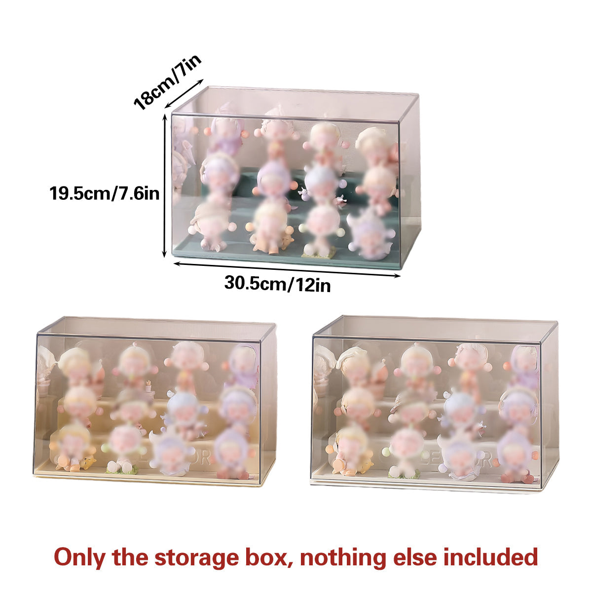 Clear Collectible Display Shelf Three Colours | StorageOZ