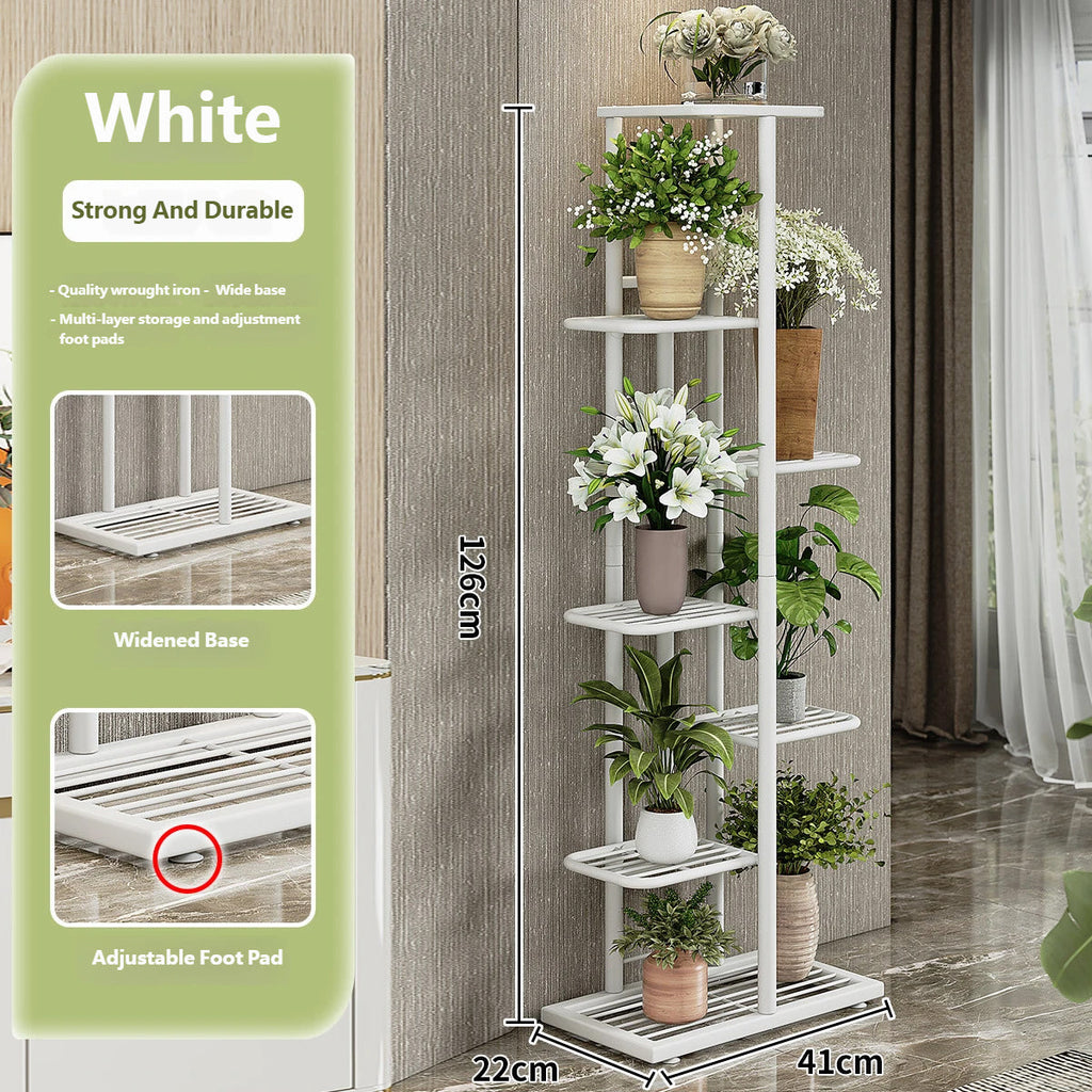 7 Tier Metal Plant Stand Two Colours Set | StorageOZ