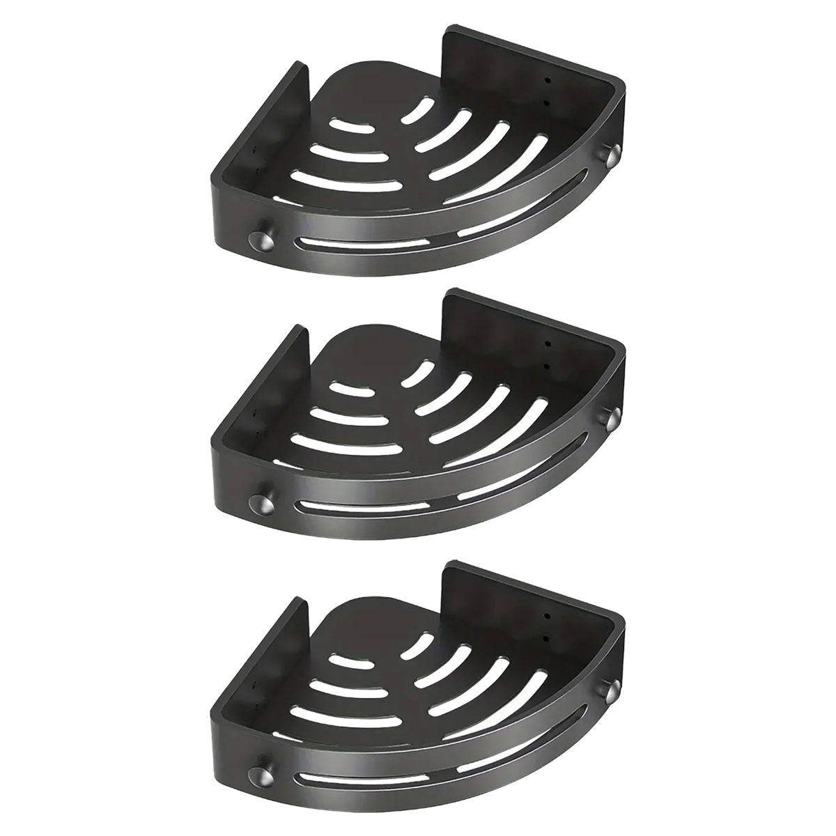 3 Tier Triangle Bathroom Rack Two Colours | StorageOZ