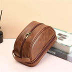 Vintage PU Toiletry Wash Bag Two Colours | StorageOZ