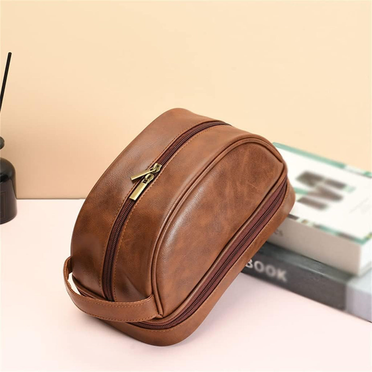 Vintage PU Toiletry Wash Bag Two Colours | StorageOZ