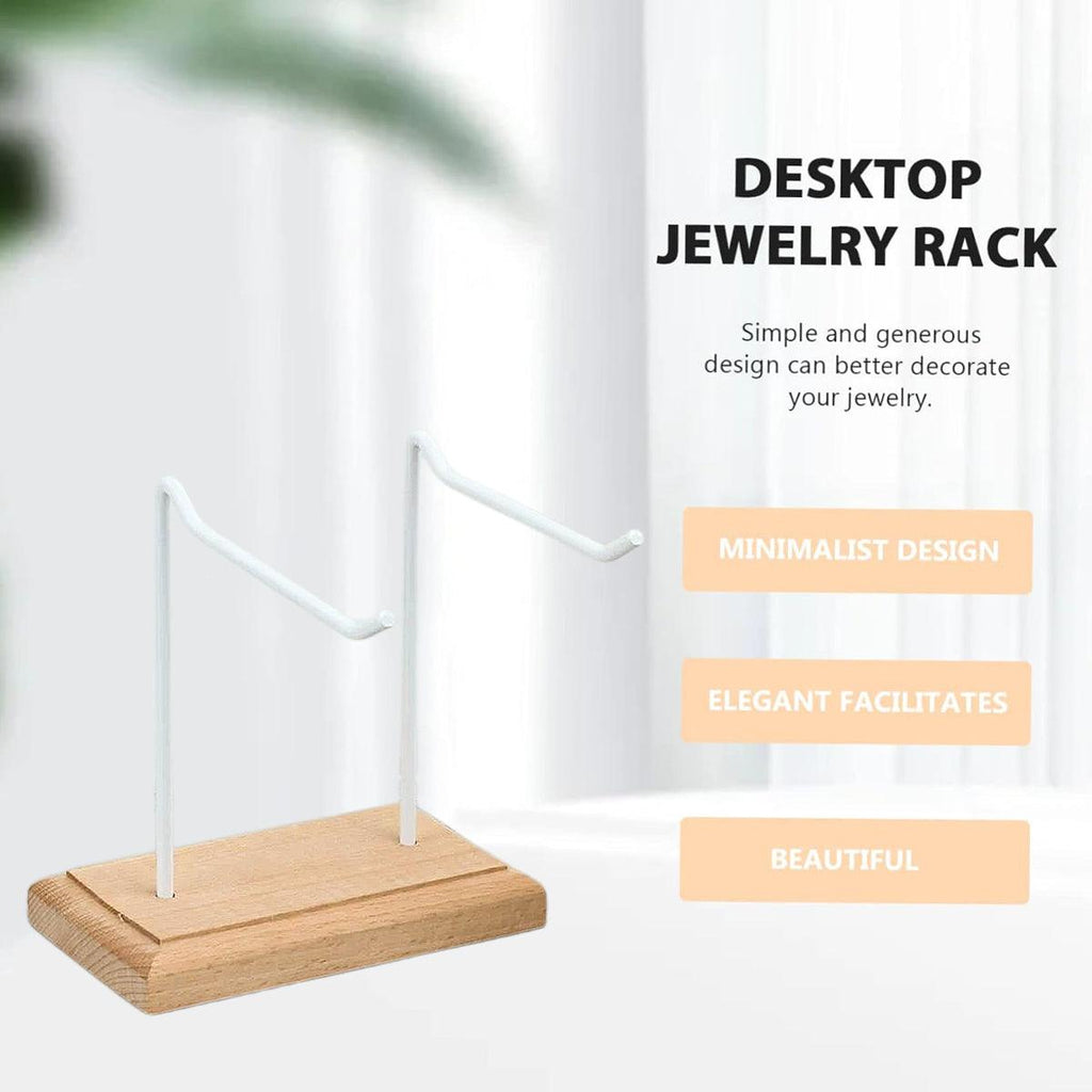 Iron Wood Jewellery Display Rack Two Colours | StorageOZ