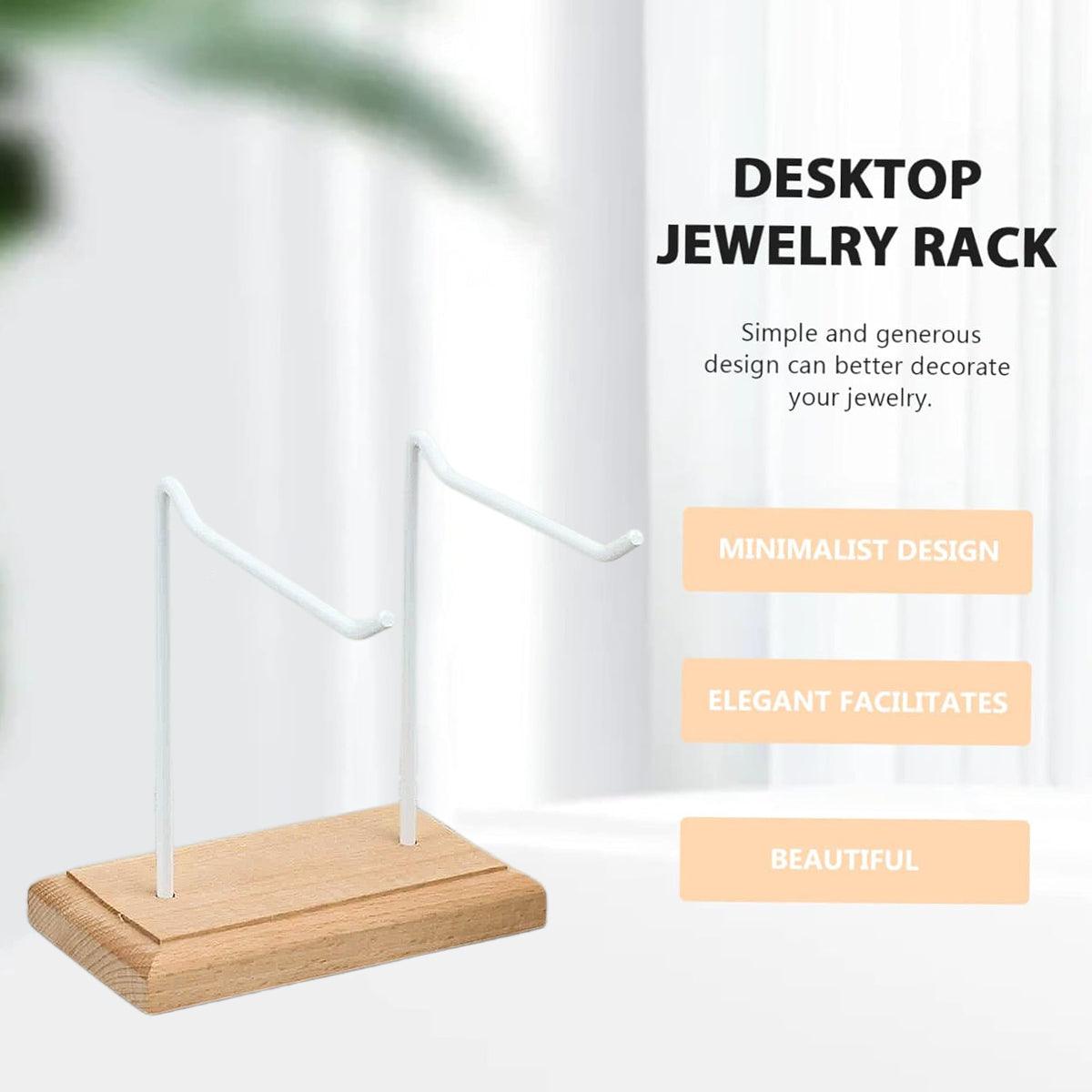 Iron Wood Jewellery Display Rack Two Colours | StorageOZ