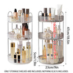 3 Tier Rotating Clear Rack Two Colours Set | StorageOZ