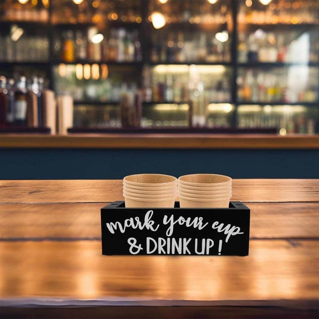 Pine Wood Cup Holder Square or Rectangle | StorageOZ