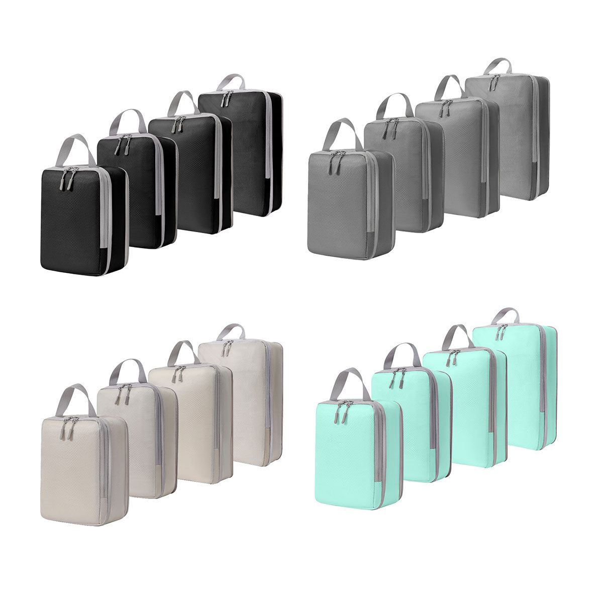 4 Pcs Travel Compression Bags Four Colours | StorageOZ