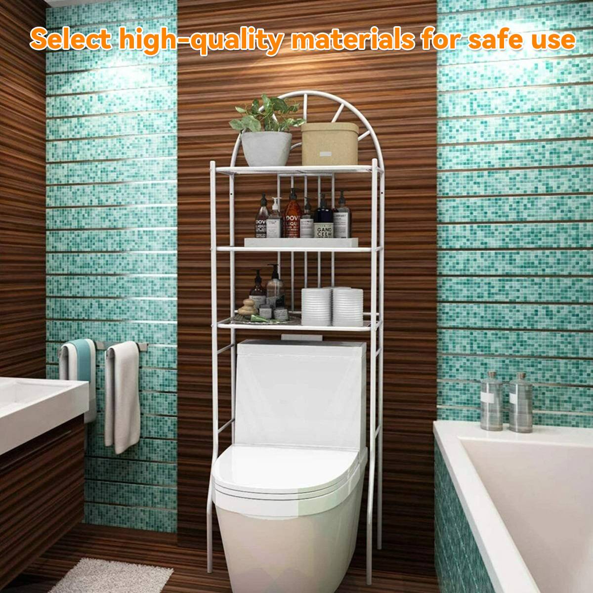 3 Tier Over Toilet Floor Storage Shelf Set | StorageOZ