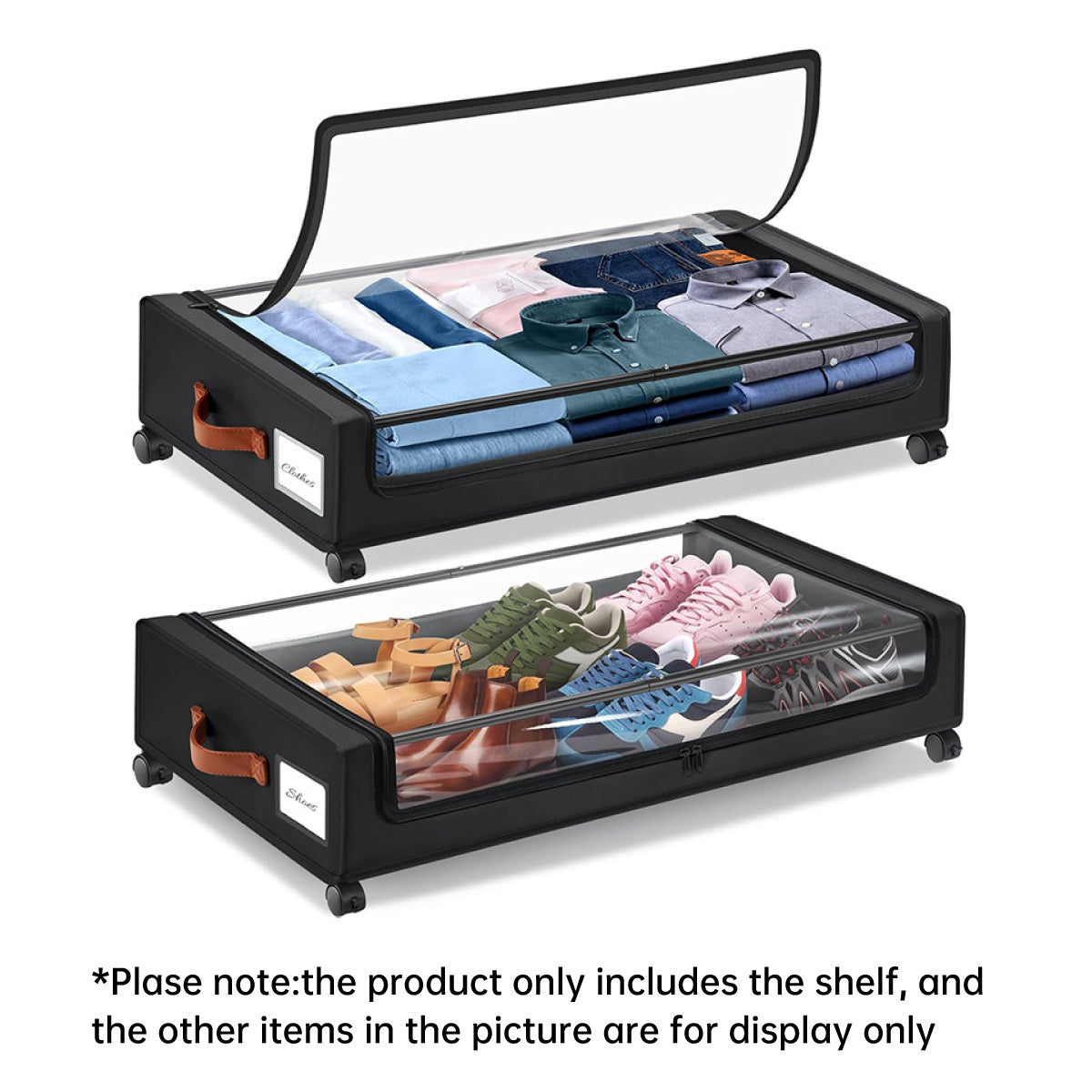 Wheeled Under Bed Bin with Lid Two Colours | StorageOZ