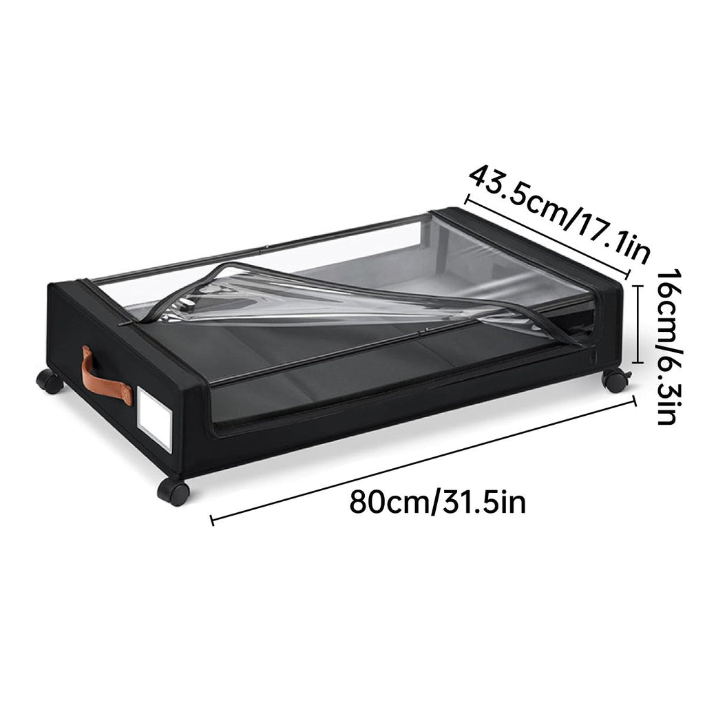 Wheeled Under Bed Bin with Lid Two Colours | StorageOZ