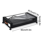 Wheeled Under Bed Bin with Lid Two Colours | StorageOZ