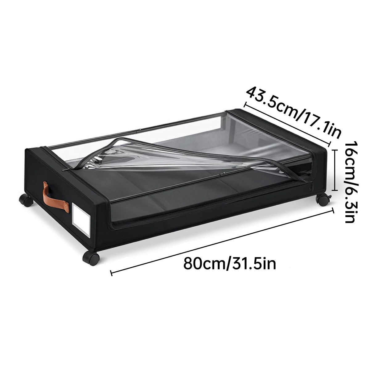 Wheeled Under Bed Bin with Lid Two Colours | StorageOZ