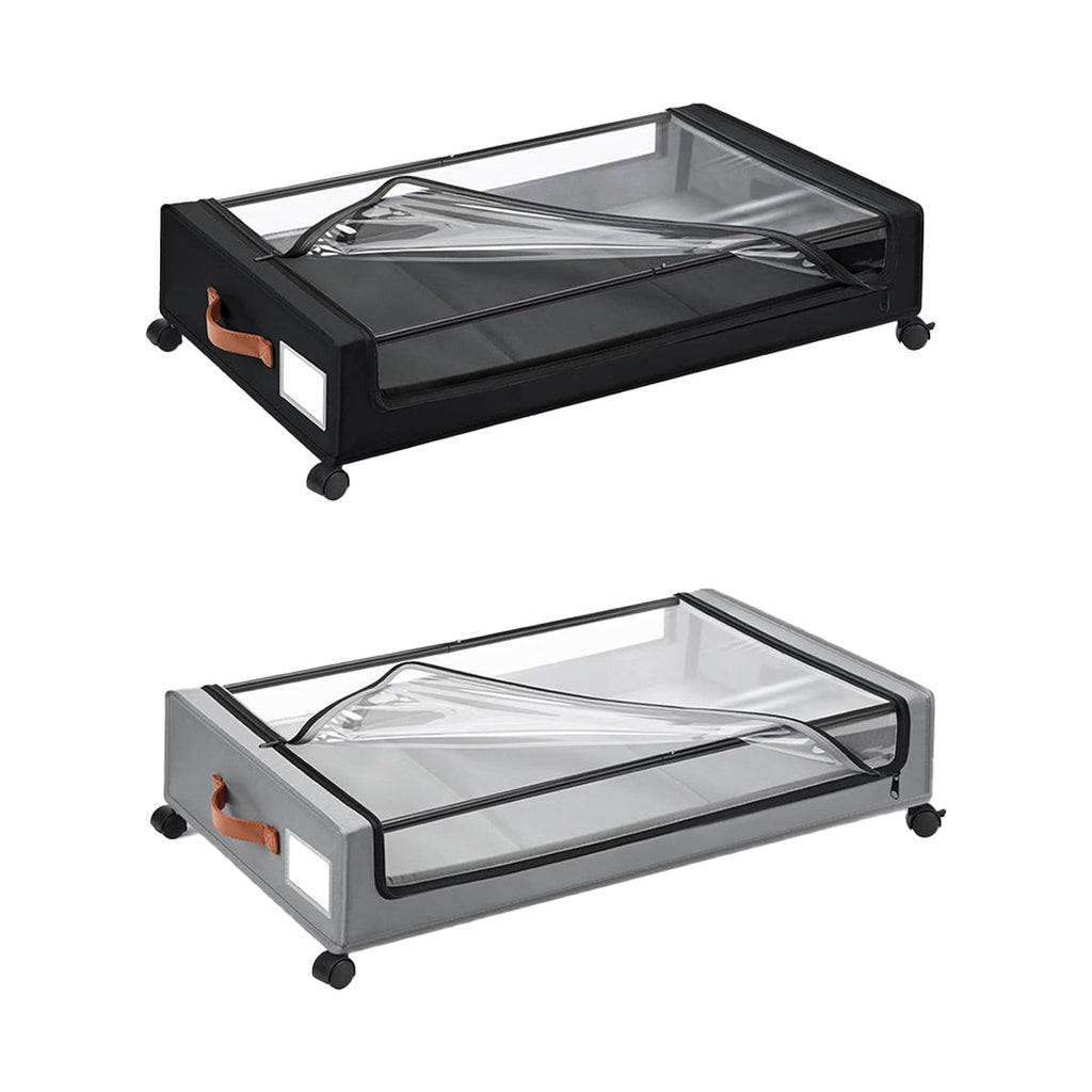 Wheeled Under Bed Bin with Lid Two Colours | StorageOZ