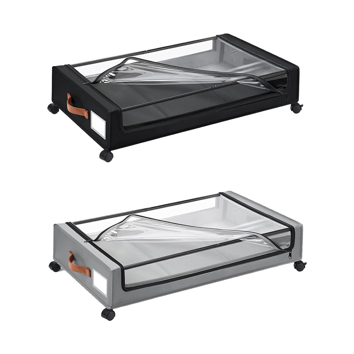 Wheeled Under Bed Bin with Lid Two Colours | StorageOZ