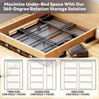 Wheeled Under Bed Bin with Lid Two Colours | StorageOZ