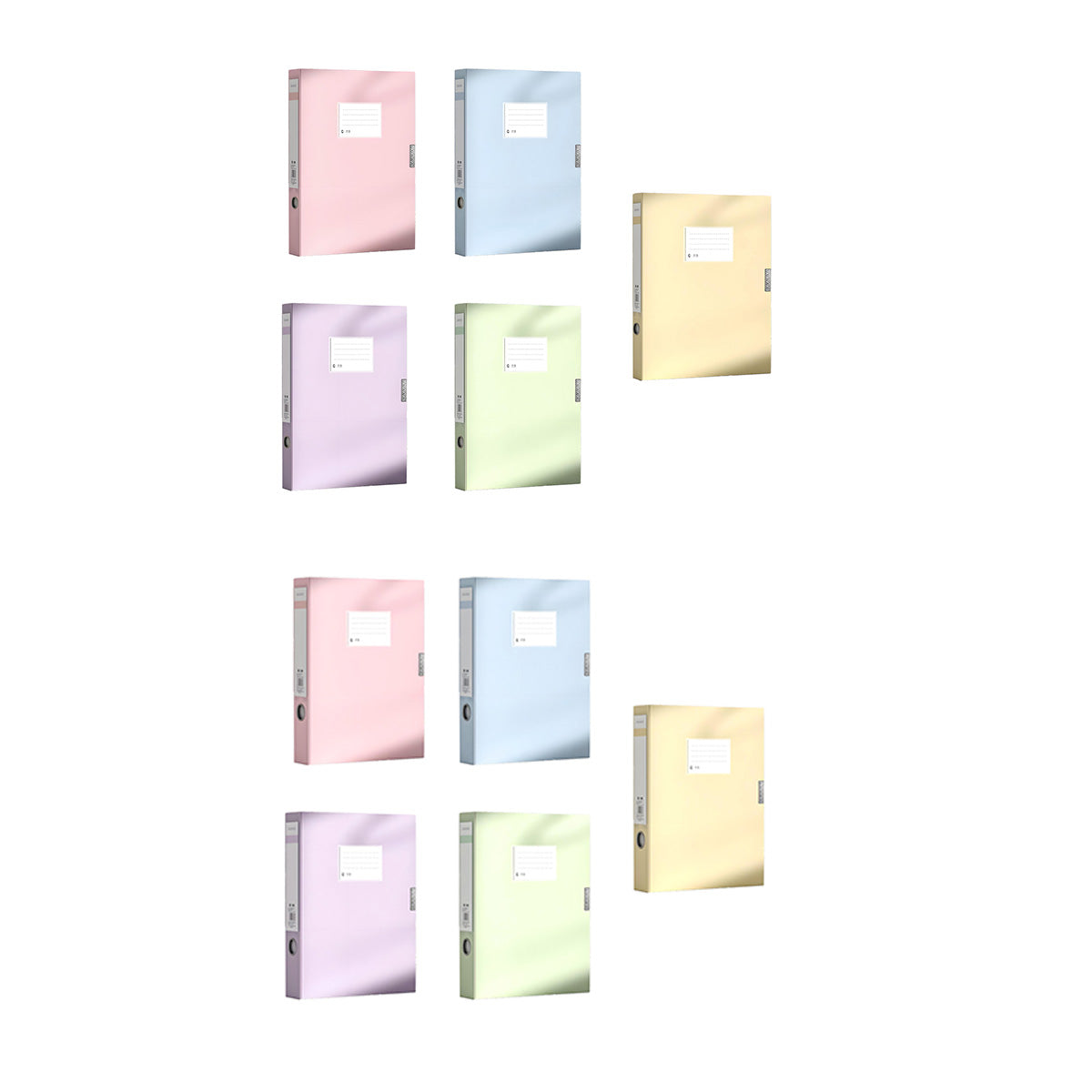5 Colour File Boxes Two Spine Widths Set | StorageOZ