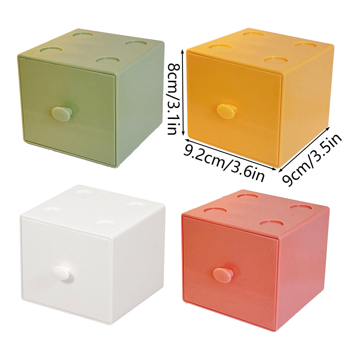 2 Pcs Stackable Mini Drawers Four Colours | StorageOZ